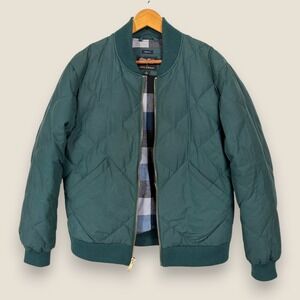 Eddie Bauer x Ilaria Urbinati Quilted Skyliner Bomber Jacket Men Large Green